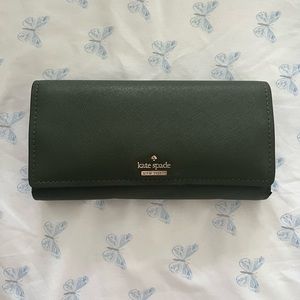 Kate Spade dark green wallet